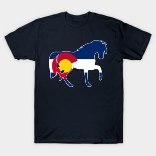 Colorado Flag Horse T-Shirt